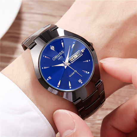 Provain Shop Low price clearance men's watch, fashion all-in-one waterproof glow-in-the-dark high-grade trend personality casual simple double calendar men's watch, Ideal choice for Gifts 