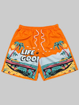 Provain Shop Mens Cartoon Beach Shorts - Vibrant Prints, Ultra-Loose & Quick Dry - Perfect for Summer Activewear, Surfing & Beach Holidays - Adjustable Drawstring, Lightweight Comfort 