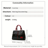 Provain Shop Stylish Genuine Leather Tote With Embossed Luxury: Spacious Women's Satchel Purse, Messenger Bag Included, Secure Zip 