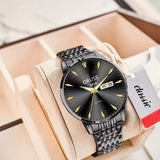 Men's Dual-Display Watch - Waterproof & Luminous - Durable for Sports & Casual Business Wear - Perfect Gift Choice Provain Shop