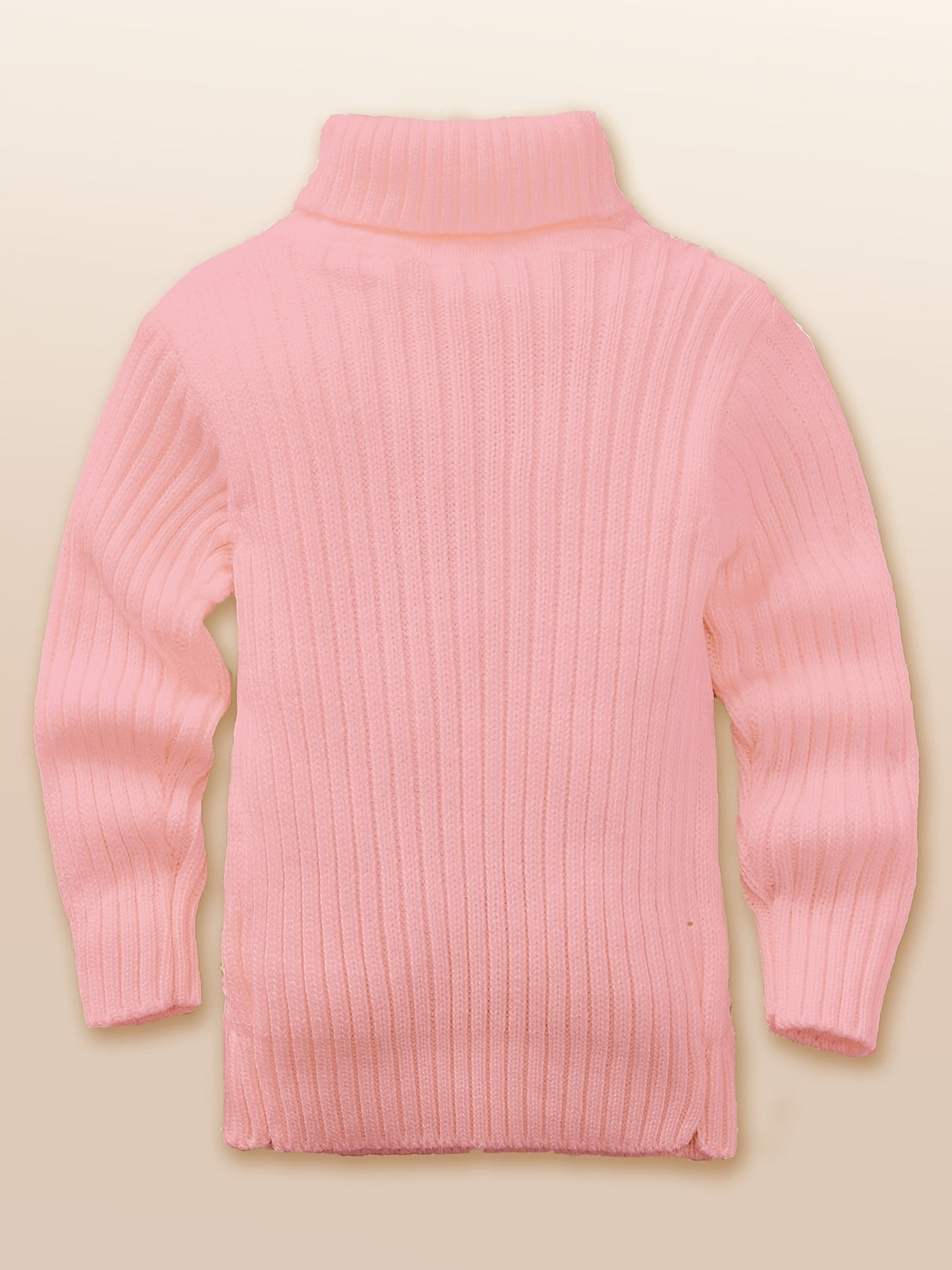 Provain Shop Child's Winter Delight: Cozy Bear Fleece Turtleneck - Stylish, Comfortable & Easy-Care, Unisex Knit Sweater 