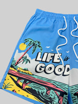 Provain Shop Mens Cartoon Beach Shorts - Vibrant Prints, Ultra-Loose & Quick Dry - Perfect for Summer Activewear, Surfing & Beach Holidays - Adjustable Drawstring, Lightweight Comfort 