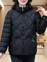 Womens Quilted Embroidered Coat  Winter Warmth Essential Provain Shop