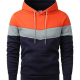 Mens Color Block Hoodie  Sporty AllSeason Pullover Provain Shop