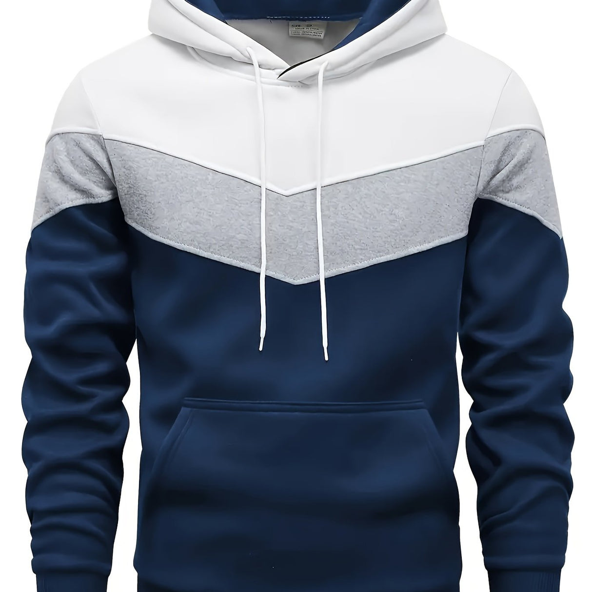 Mens Color Block Hoodie  Sporty AllSeason Pullover Provain Shop