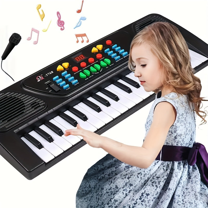 37-Key Electronic Piano Keyboard With Microphone - Portable Musical Instrument Great Christmas Or Birthday GiftBirthday And Christmas Gift Provain Shop