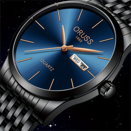 Men's Business Minimalist Quartz Watch Waterproof Luminous Fashion Date Dial Analog Steel Band Wrist Watch Provain Shop