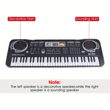 61 Keys Black Digital Music Electronic Keyboard KeyBoard Electric Piano Kids Gift Musical Instrument Provain Shop