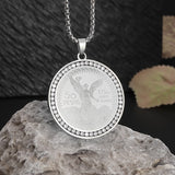 2pcs/set Fashionable and Exquisite Stainless Steel Statue of Liberty Pendant Exquisite Zircon Coin Necklace for Men and Women Daily Casual Lucky Amulet Fashionable Elegant Charm Versatile Jewelry Gift Unisex Provain Shop