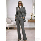 Chic 3Piece Womens Tuxedo Suit Set Provain Shop