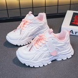 Girls Network Red Sports Dad Shoes  SpringAutumn Kids Provain Shop