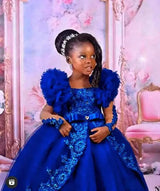 Peach Pink Lace Flower Girl Birthday Party Dress Ball Gown Provain Shop