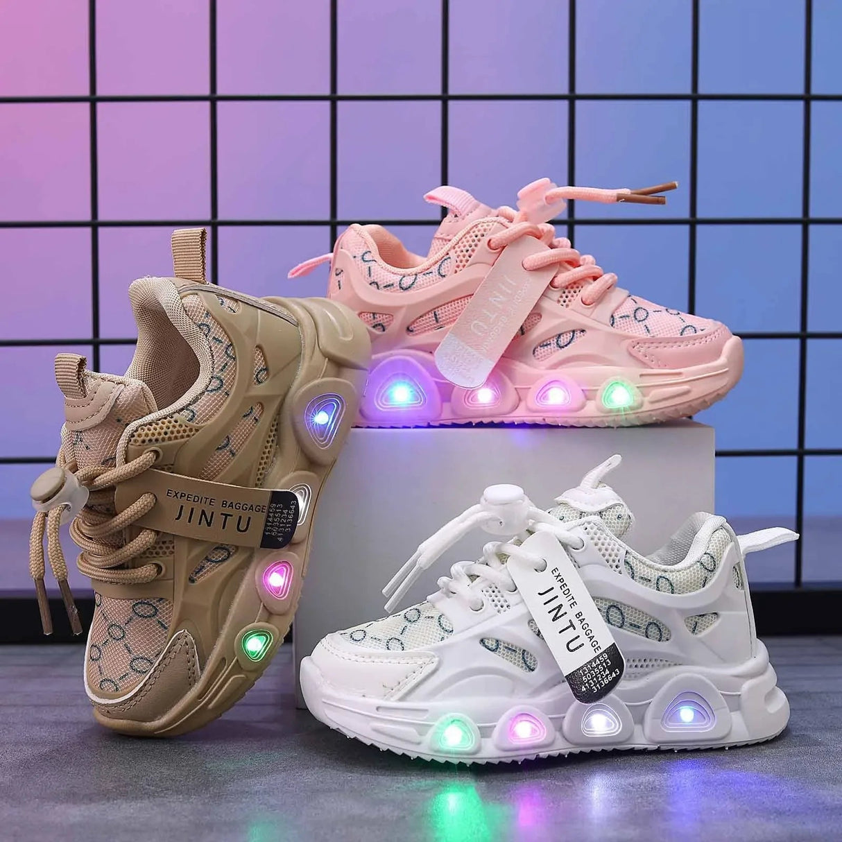 Light Up Little Steps LED Baby  Toddler Walking Shoes Provain Shop