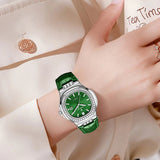 Elegant Retro Diamond Leather Quartz Watch for Women Provain Shop