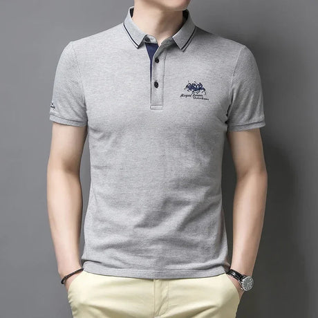 Mens Embroidered Summer Polo Casual Comfort Provain Shop