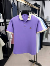 Luxury Bee Jacquard Polo Summer Fashion Trend Tee Provain Shop