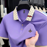 Luxury Bee Jacquard Polo Summer Fashion Trend Tee Provain Shop