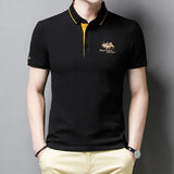 Mens Embroidered Summer Polo Casual Comfort Provain Shop