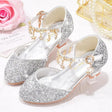 Sparkling Gold Girls Heels for Princess Flowergirl Dresses Provain Shop