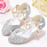 Sparkling Gold Girls Heels for Princess Flowergirl Dresses Provain Shop