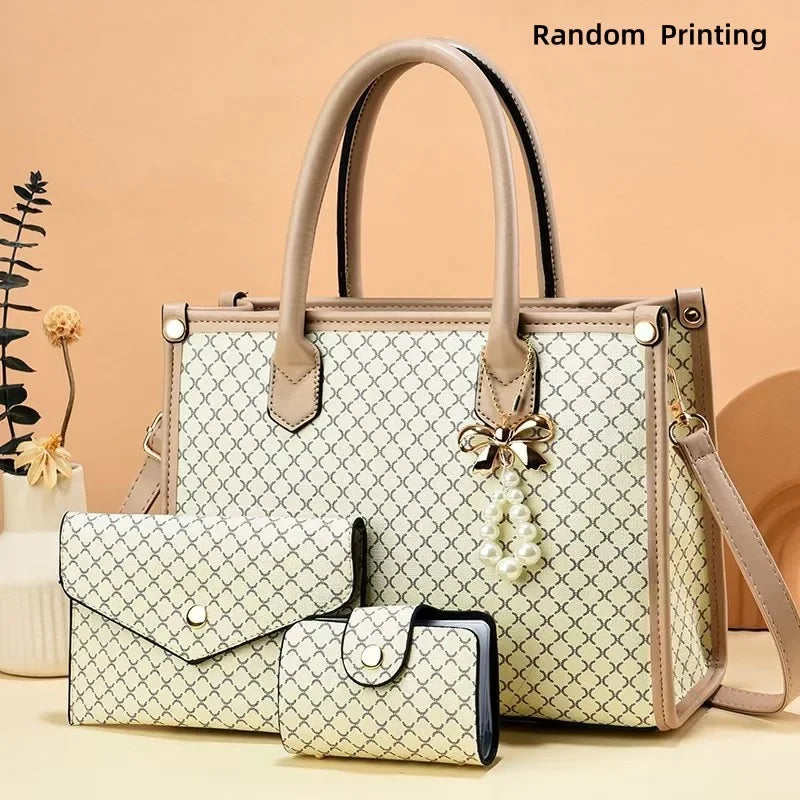 Chic Large Capacity PU Leather Mothers Shoulder Handbag Provain Shop