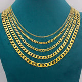 24K Pure Gold Cuban Chain Necklace for Him  Her Provain Shop