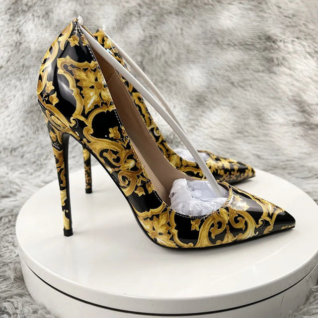 Sexy Graffiti Stiletto Heels for Party  Wedding Provain Shop