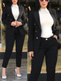 Womens Double Breasted Suit  Trouser TwoPiece Set Provain Shop