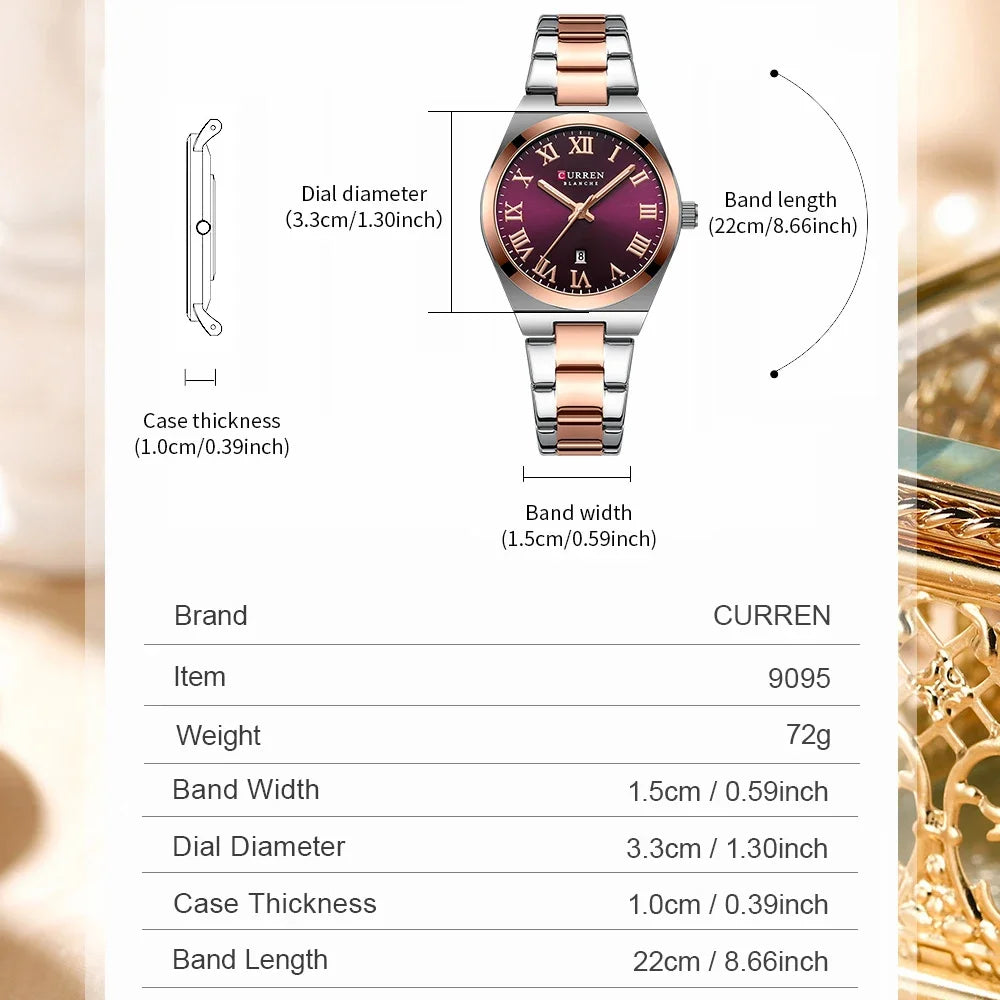 Waterproof Stainless Steel Fashion Analog Ladies Dress Watch Provain Shop
