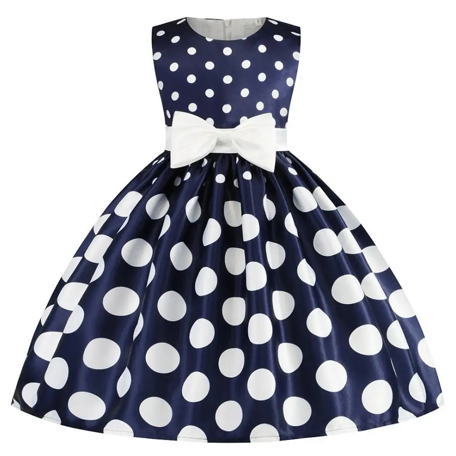 Rose Print Satin Princess Dress for Girls Provain Shop
