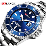 Classic Stainless Steel Dive Watch RedBlue Calendar Quartz Provain Shop