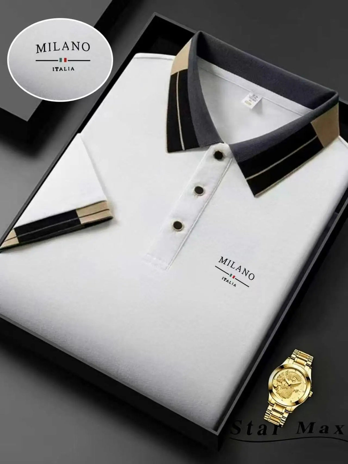 Milan Luxury Horse Polo Summer Mens Brand Shirt Provain Shop