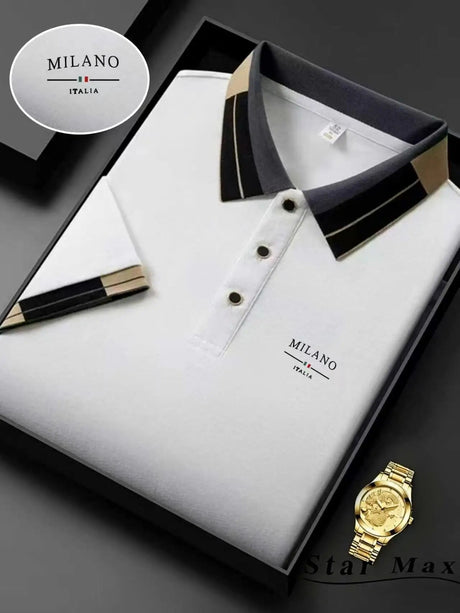 Milan Luxury Horse Polo Summer Mens Brand Shirt Provain Shop
