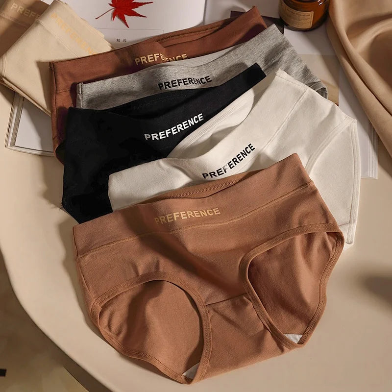 5pc Womens Breathable Cotton MidWaist Everyday Panties Provain Shop
