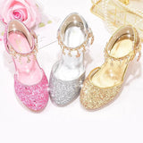 Sparkling Gold Girls Heels for Princess Flowergirl Dresses Provain Shop