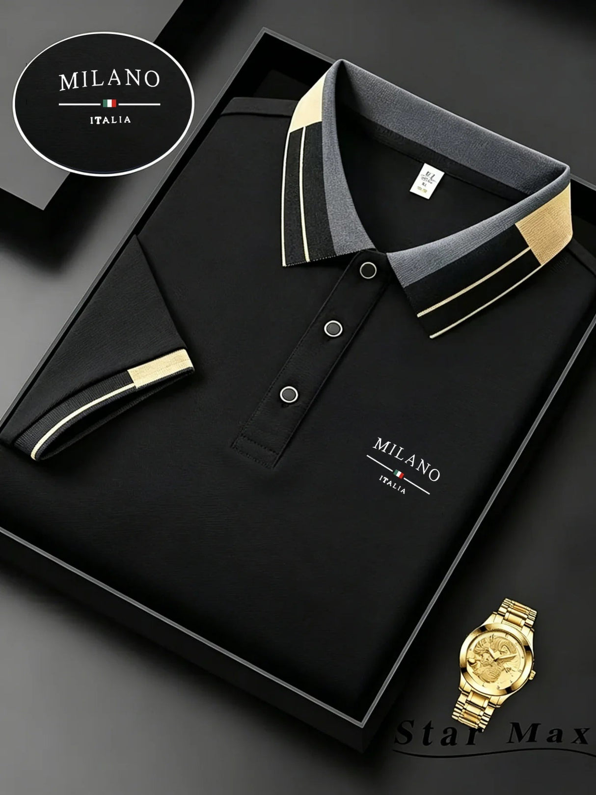 Milan Luxury Horse Polo Summer Mens Brand Shirt Provain Shop