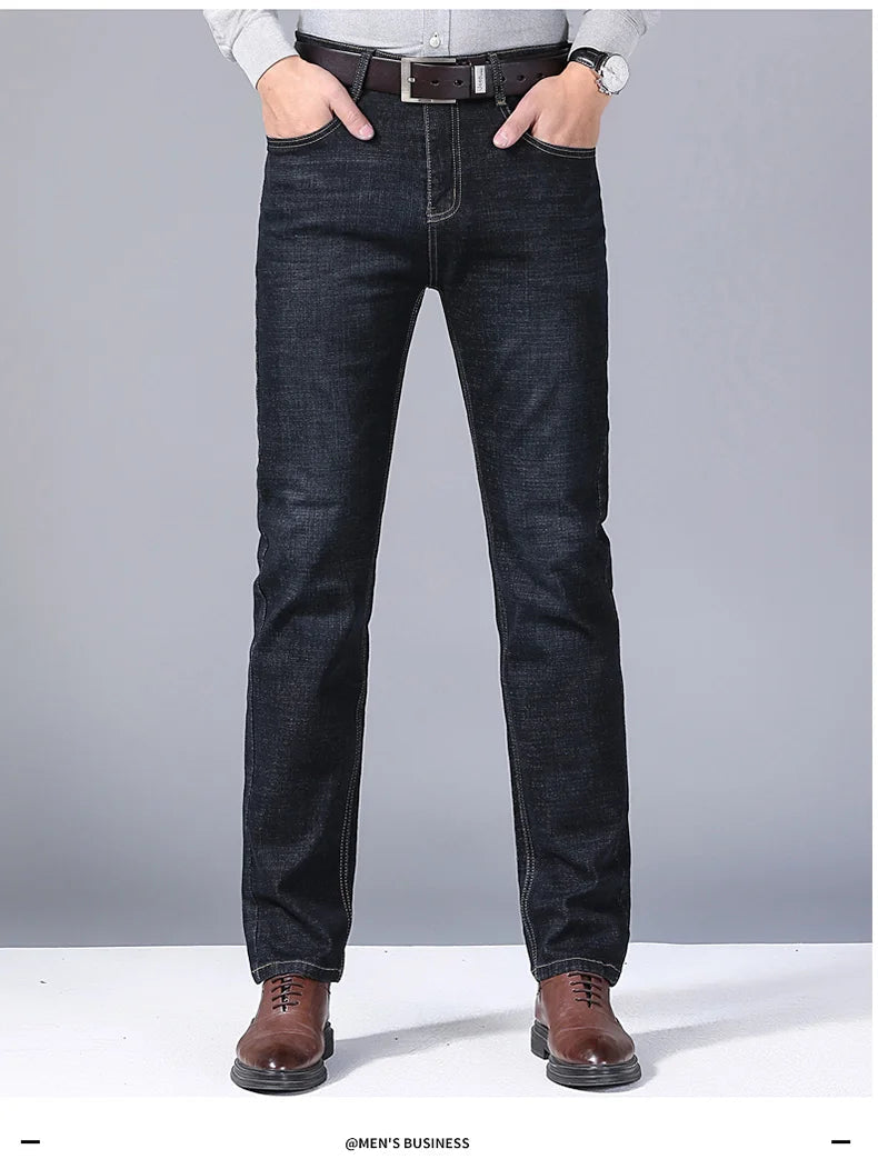 Mens 2026 Classic Straight Stretch Denim Work Jeans Provain Shop