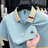 Luxury Bee Jacquard Polo Summer Fashion Trend Tee Provain Shop