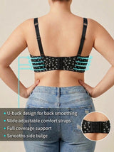 Chic Plus Size Heart PushUp Bra with Rhinestones Provain Shop