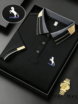 Milan Luxury Horse Polo Summer Mens Brand Shirt Provain Shop