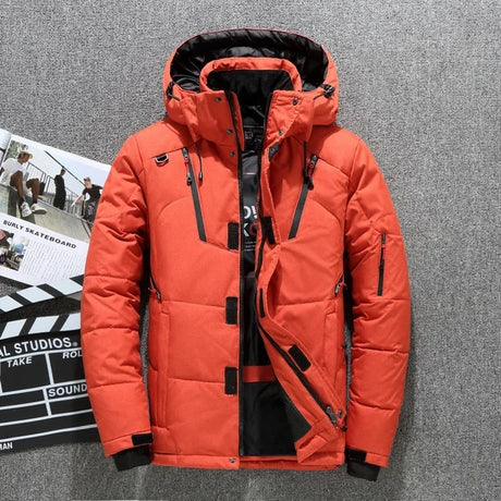 Mens Thick Down Parka  Warm Windproof Winter Jacket Provain Shop