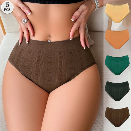 Seamless Comfort Breathable MidWaist Womens Panties 5Pack Provain Shop