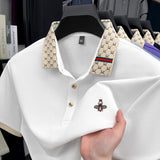 Luxury Bee Jacquard Polo Summer Fashion Trend Tee Provain Shop
