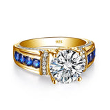 Sparkling 2ct D VVS1 Moissanite Diamond Engagement Ring Provain Shop