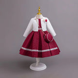 Elegant Lace Girl Party Dress  Christmas Gift with Bag Provain Shop