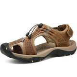 Mens Summer NonSlip Leather Hiking Sandals Sizes 3848 Provain Shop