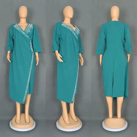 African Dashiki Summer Maxi Dress for Evening Parties Provain Shop