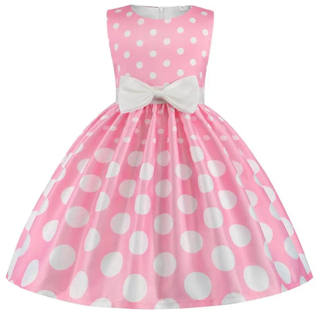 Rose Print Satin Princess Dress for Girls Provain Shop