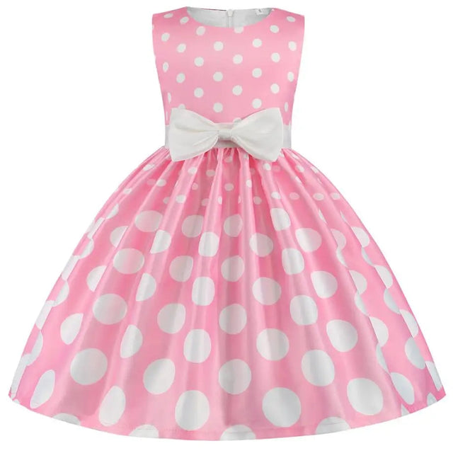 Rose Print Satin Princess Dress for Girls Provain Shop
