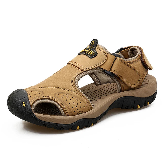 Mens Summer NonSlip Leather Hiking Sandals Sizes 3848 Provain Shop